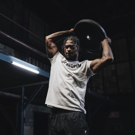 Kayaune Ross during his gym training sessions.